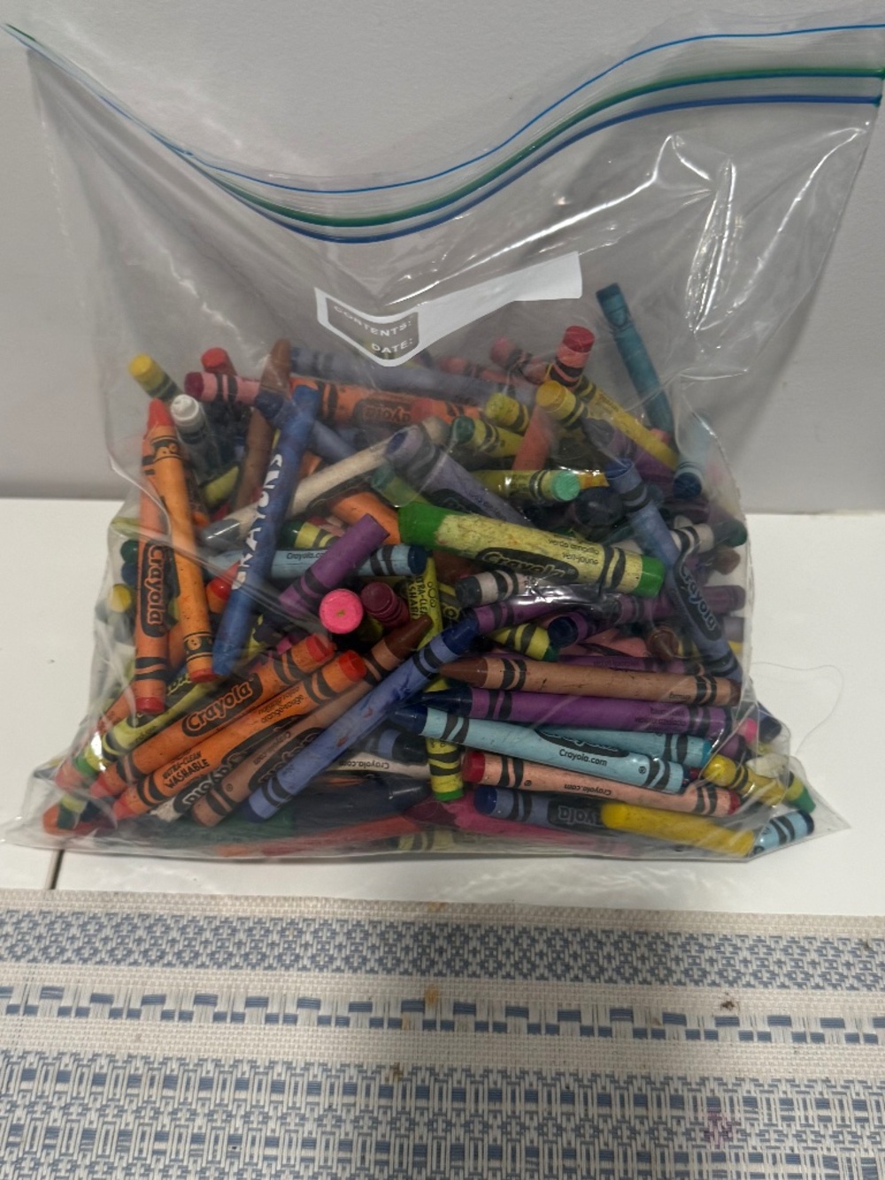 Bag Full Of Mixed Crayons 200+ For Art Projects Recycle Upcycle